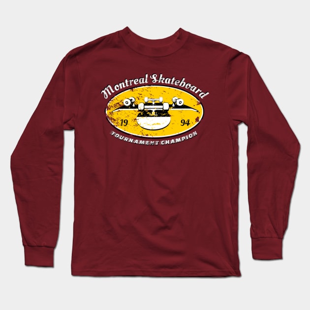 Montreal Skateboard Long Sleeve T-Shirt by AKdesign